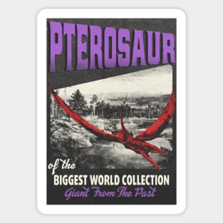 Pterosaur Retro Art - The Biggest World Collection / Giant From The Past Sticker